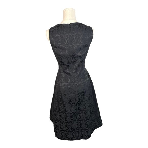 Eva Mendes Baroque Damask Print Fit & Flare Sleeveless Dress Size 2 - Picture 4 of 9